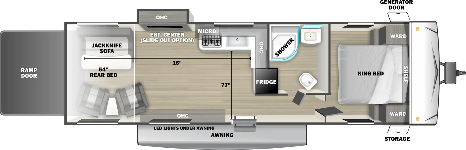 Stealth 2630SLE Floorplan